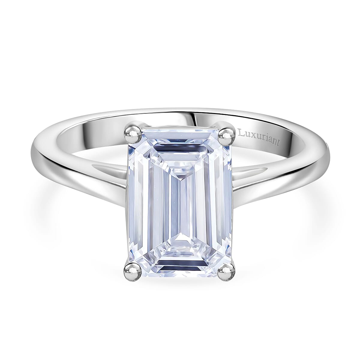 LUXURIANT 3 Carat Lab Grown Diamond Solitaire Ring in 950 Platinum