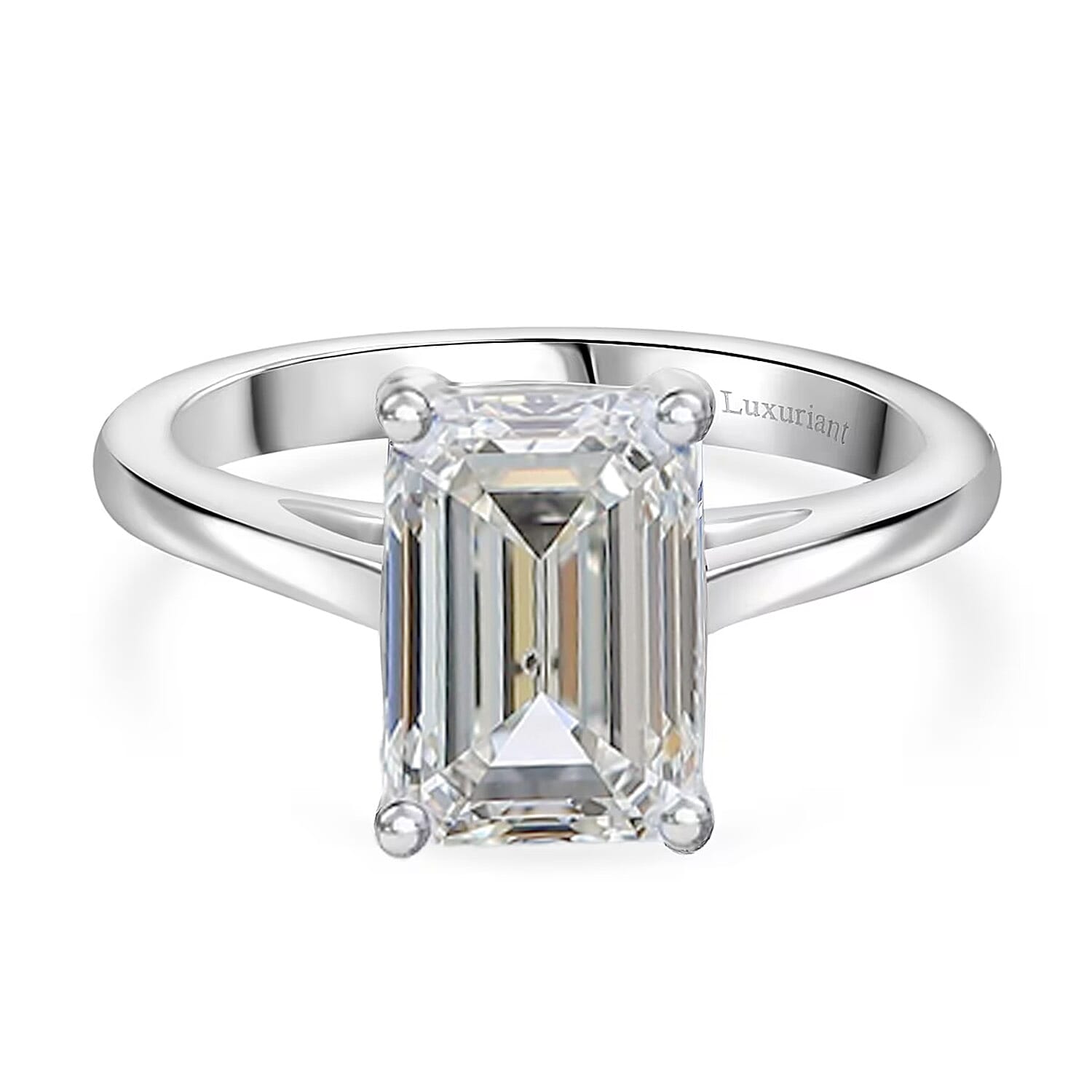 LUXURIANT 3 Carat Lab Grown Diamond Solitaire Ring in 950 Platinum