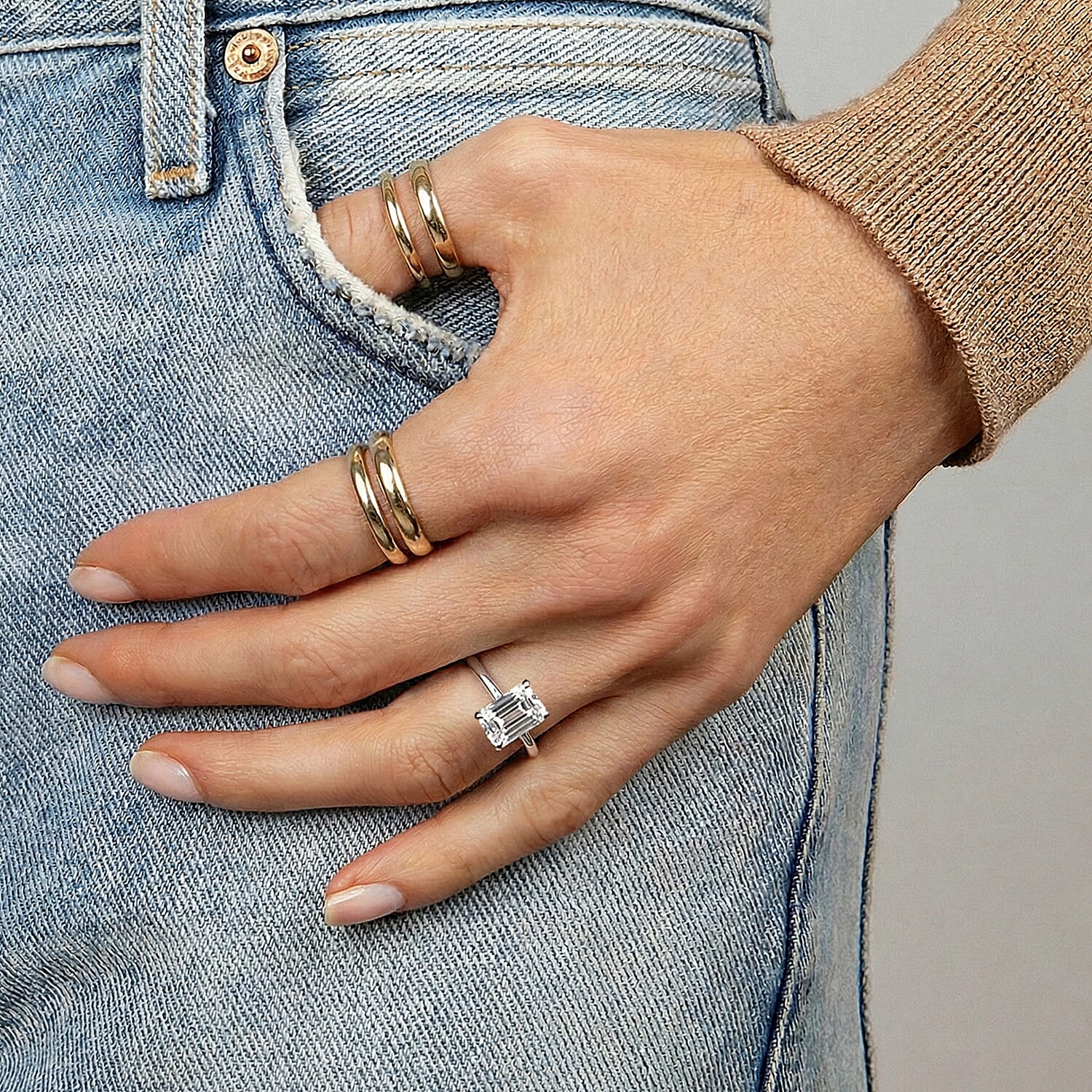 LUXURIANT 3 Carat Lab Grown Diamond Solitaire Ring in 950 Platinum