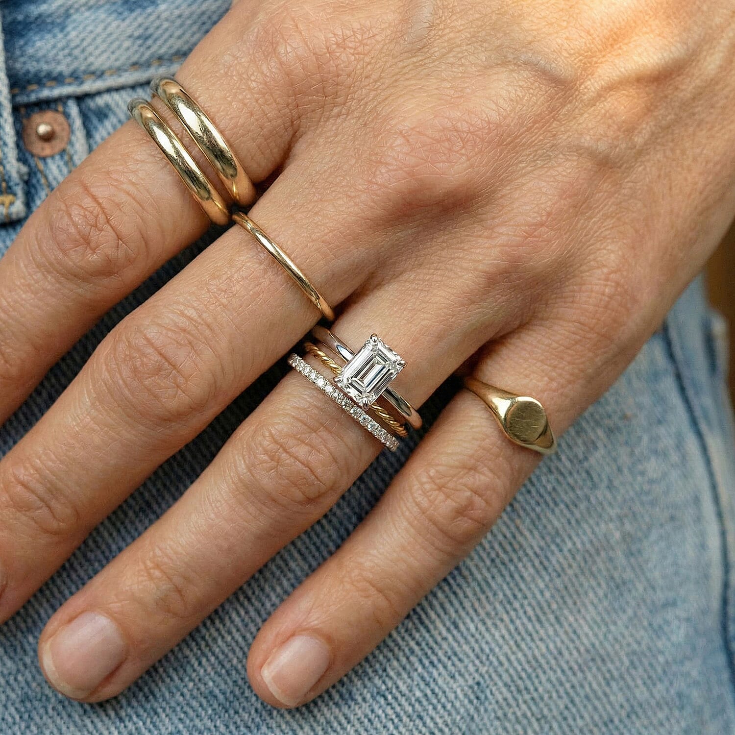 LUXURIANT 3 Carat Lab Grown Diamond Solitaire Ring in 950 Platinum