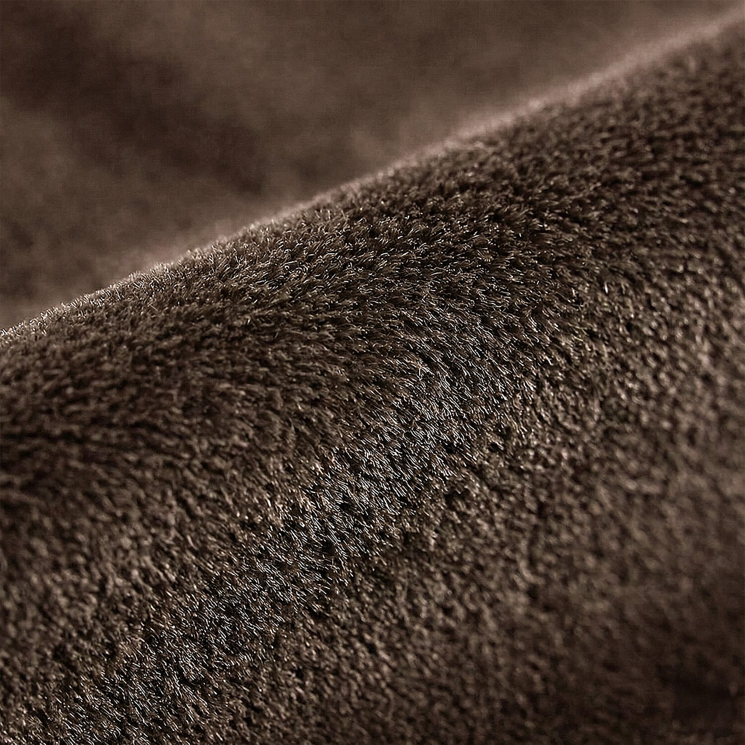 Closeout Offer - Crushed Velvet Ring Top Lined Curtains (66 x 54 inch) - Chocolate