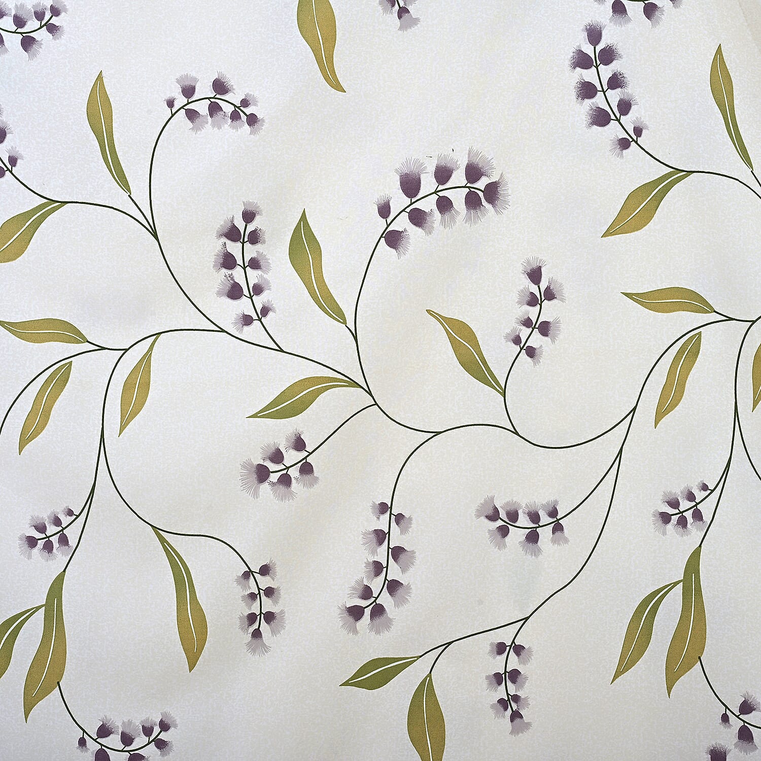 Livmore Printed Micro Dohar (218 x 228 CM) - Cream & Green