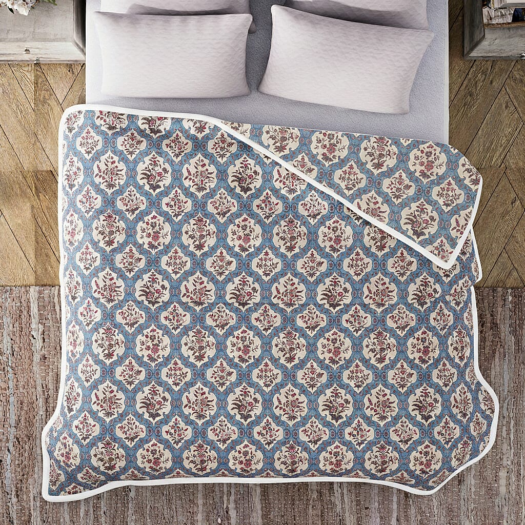 Livmore 4 Season Temperature Regulating Dohar (218 x 228 CM) - Light Blue