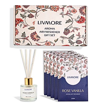 https://tjcuk.sirv.com/Products/82/8/8287454/Livmore-Rose-Vanilla-Home-Fragrance-Set-50ml-Reed-Diffuser-with-4-Stic_8287454.jpg?w=342&h=342