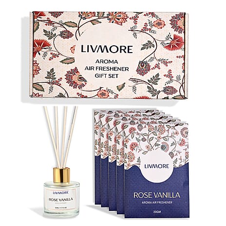 Livmore Rose Vanilla Home Fragrance Set