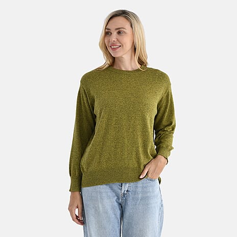 - Maisi 100% Cotton Knitted Jumper (Size L) - Yellow