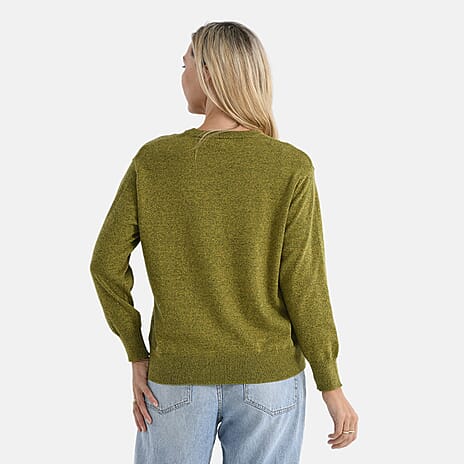 - Maisi 100% Cotton Knitted Jumper (Size XL) - Yellow