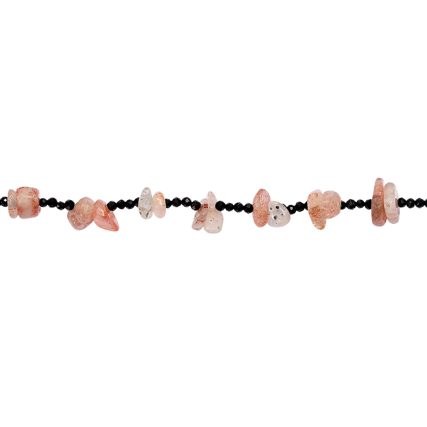 Smoky Quartz & Black Spinel Stone Necklace (Size 36) 280.00 Ct.