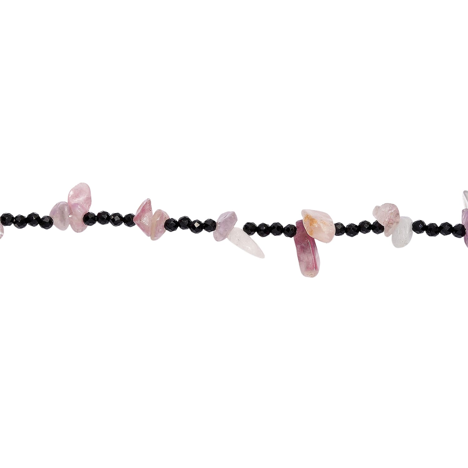 Lepidolite & Black Spinel Stone Necklace (Size 36) 280.00 Ct.