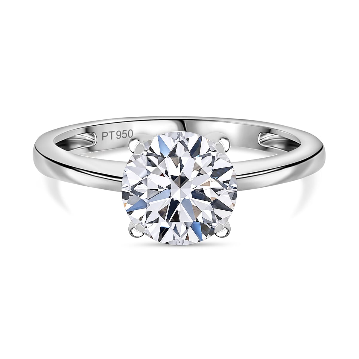 LUXURIANT 1 Carat Lab Grown Diamond Solitaire Ring in 950 Platinum
