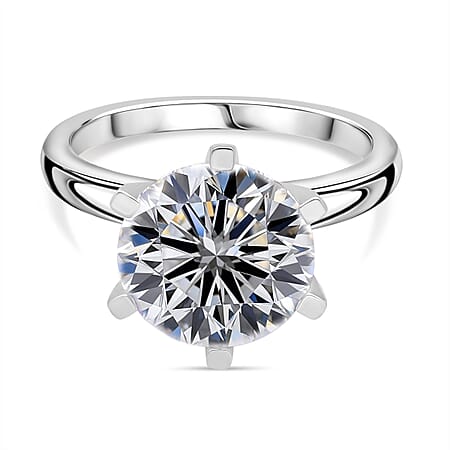 LUXURIANT 5 Ct. Lab Grown Diamond Brilliant-Cut Solitaire Ring in 950 Platinum