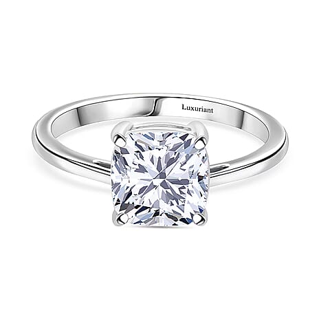 Luxuriant 950 Platinum VS2 Lab Grown Diamond G, VS2 Ring, Platinum Wt.5.19 Gms  5.040  Ct.