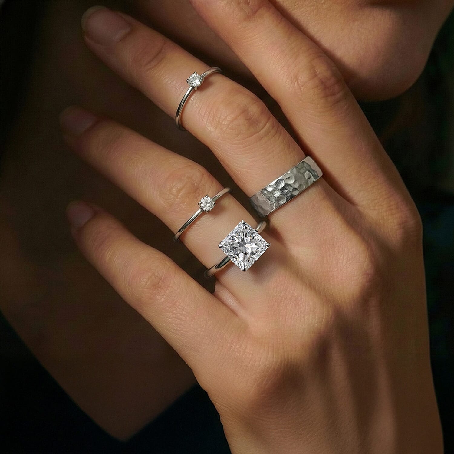 LUXURIANT 5 Carat Lab Grown Diamond Solitaire Ring in 950 Platinum