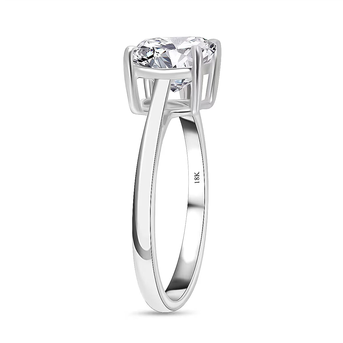 LUXURIANT 5 Carat Lab Grown Diamond Solitaire Ring in 950 Platinum