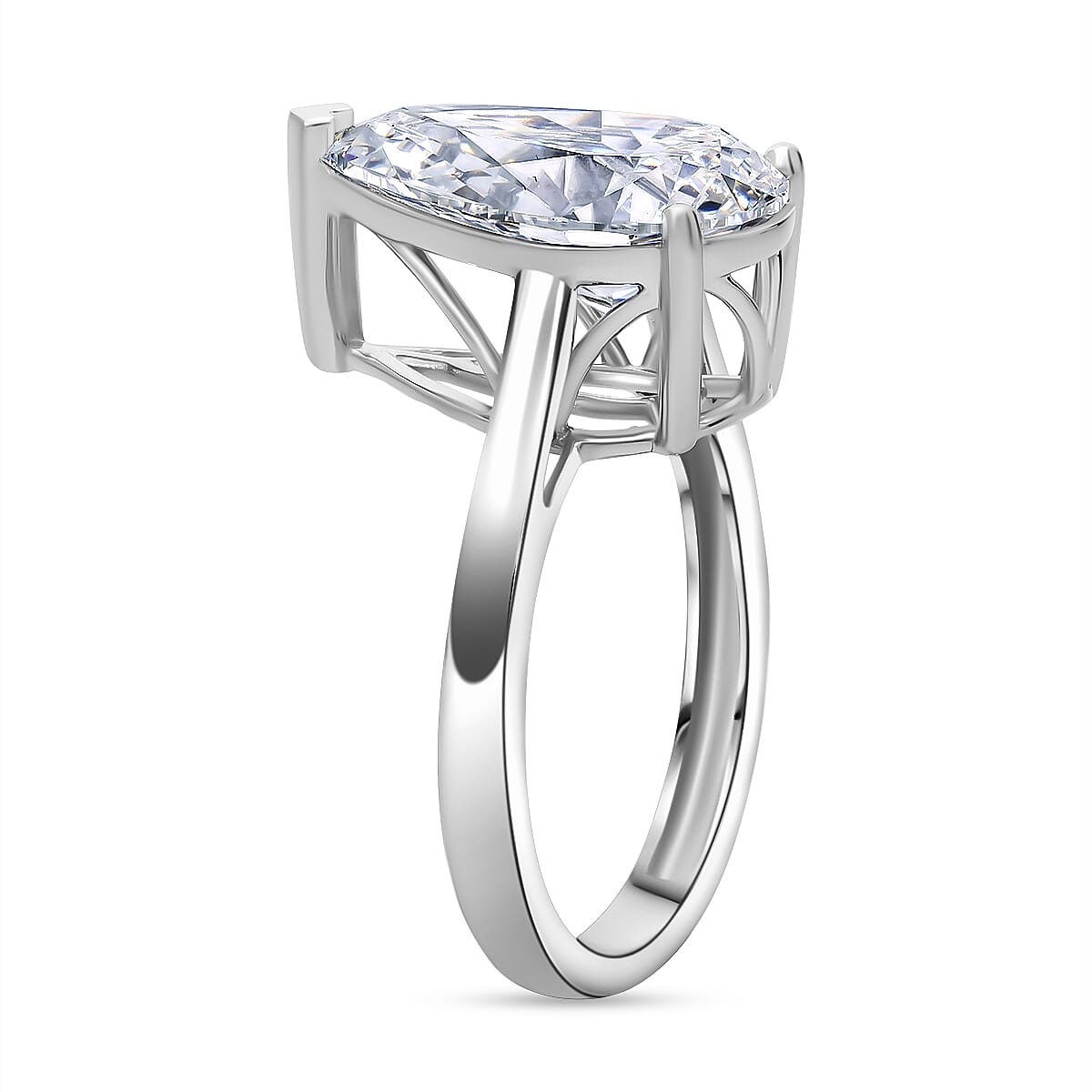 LUXURIANT 5 Carat Lab Grown Diamond Solitaire Ring in 950 Platinum