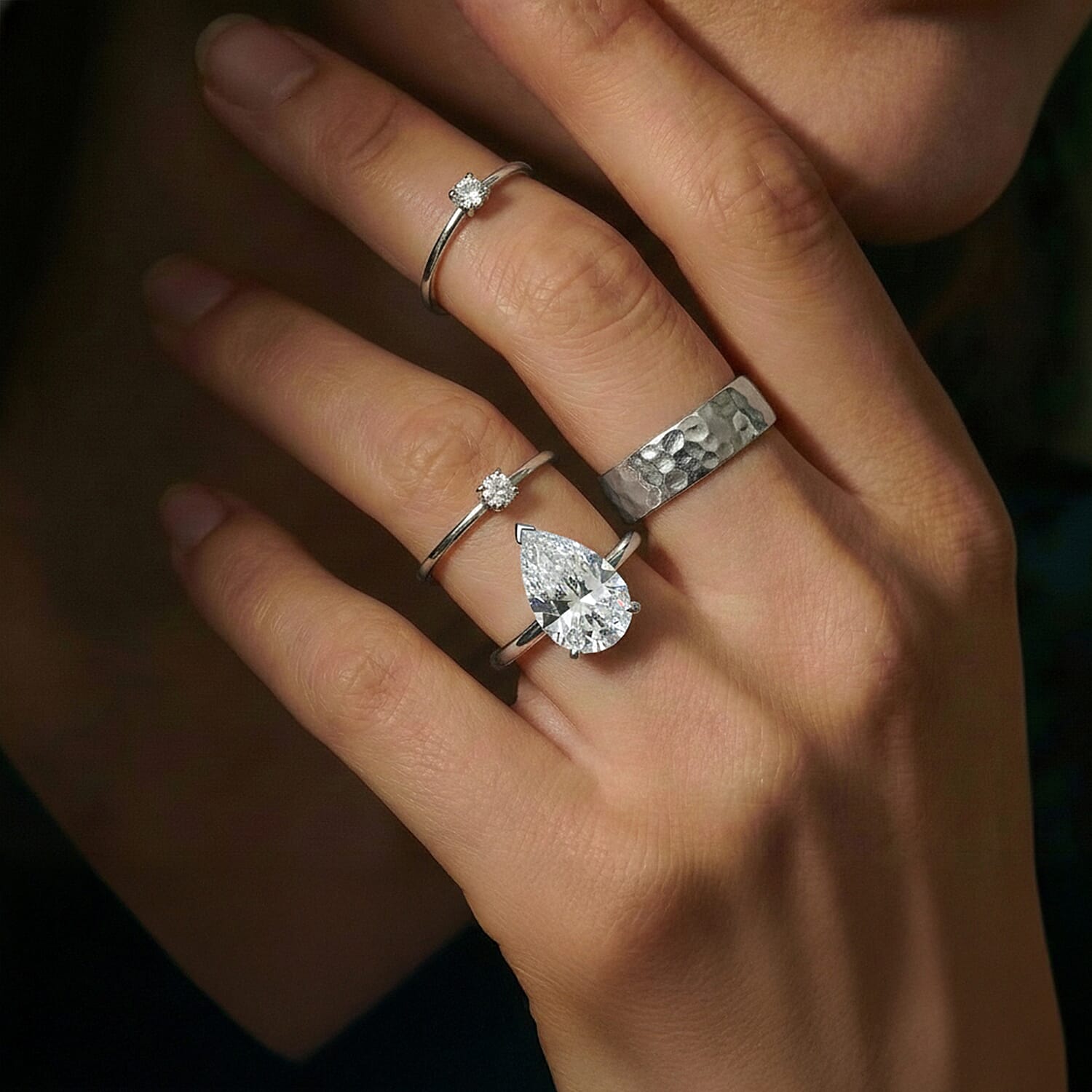 LUXURIANT 5 Carat Lab Grown Diamond Solitaire Ring in 950 Platinum