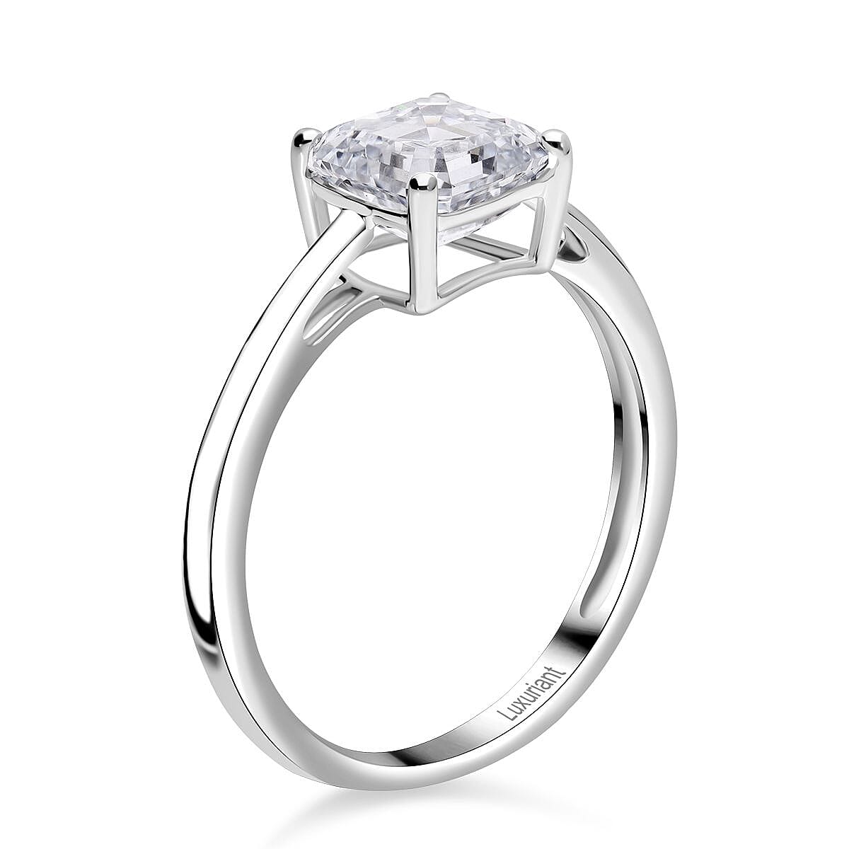 LUXURIANT 5 Carat Lab Grown Diamond Solitaire Ring in 950 Platinum