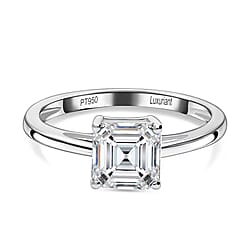 LUXURIANT 5 Carat Lab Grown Diamond Solitaire Ring in 950 Platinum