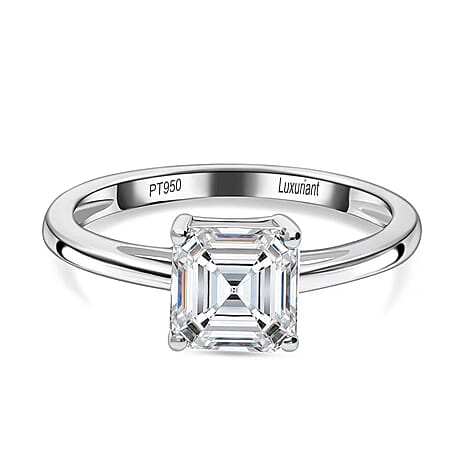 Luxuriant 950 Platinum VS Lab Grown Diamond GH, VS Ring, Platinum Wt.5.9 Gms  5.000  Ct.
