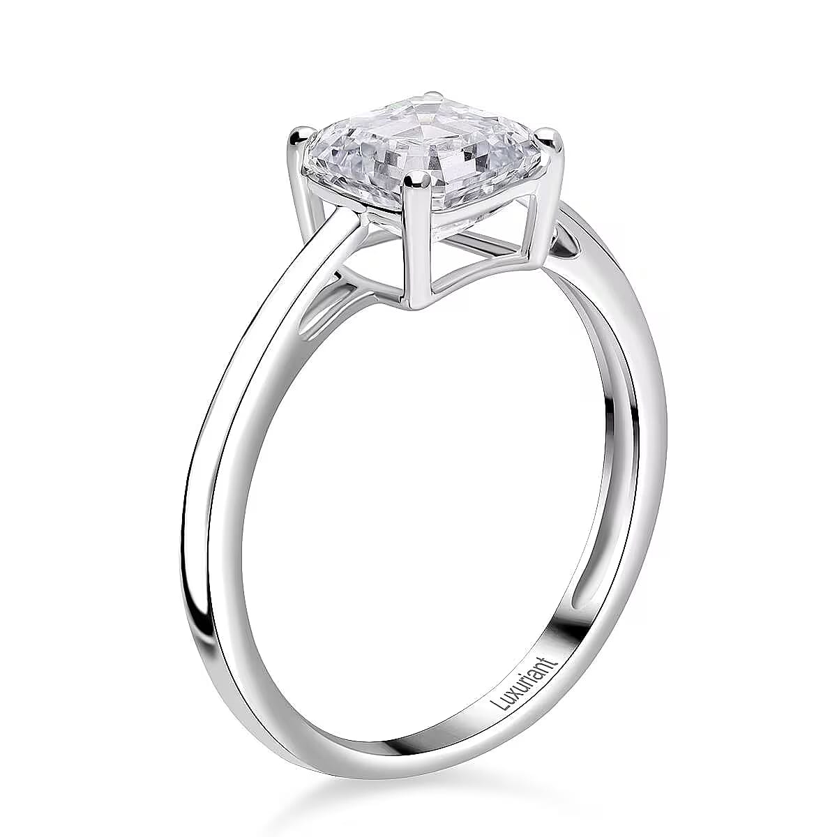 LUXURIANT 5 Carat Lab Grown Diamond Solitaire Ring in 950 Platinum