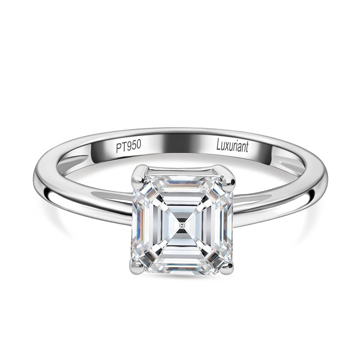 LUXURIANT 1 Carat Lab Grown Diamond Solitaire Ring in 950 Platinum