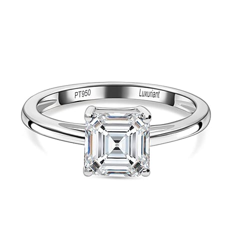 Luxuriant 950 Platinum VS Lab Grown Diamond EF, VS Solitaire Ring, Platinum Wt.4.25 Gms  1.000  Ct.