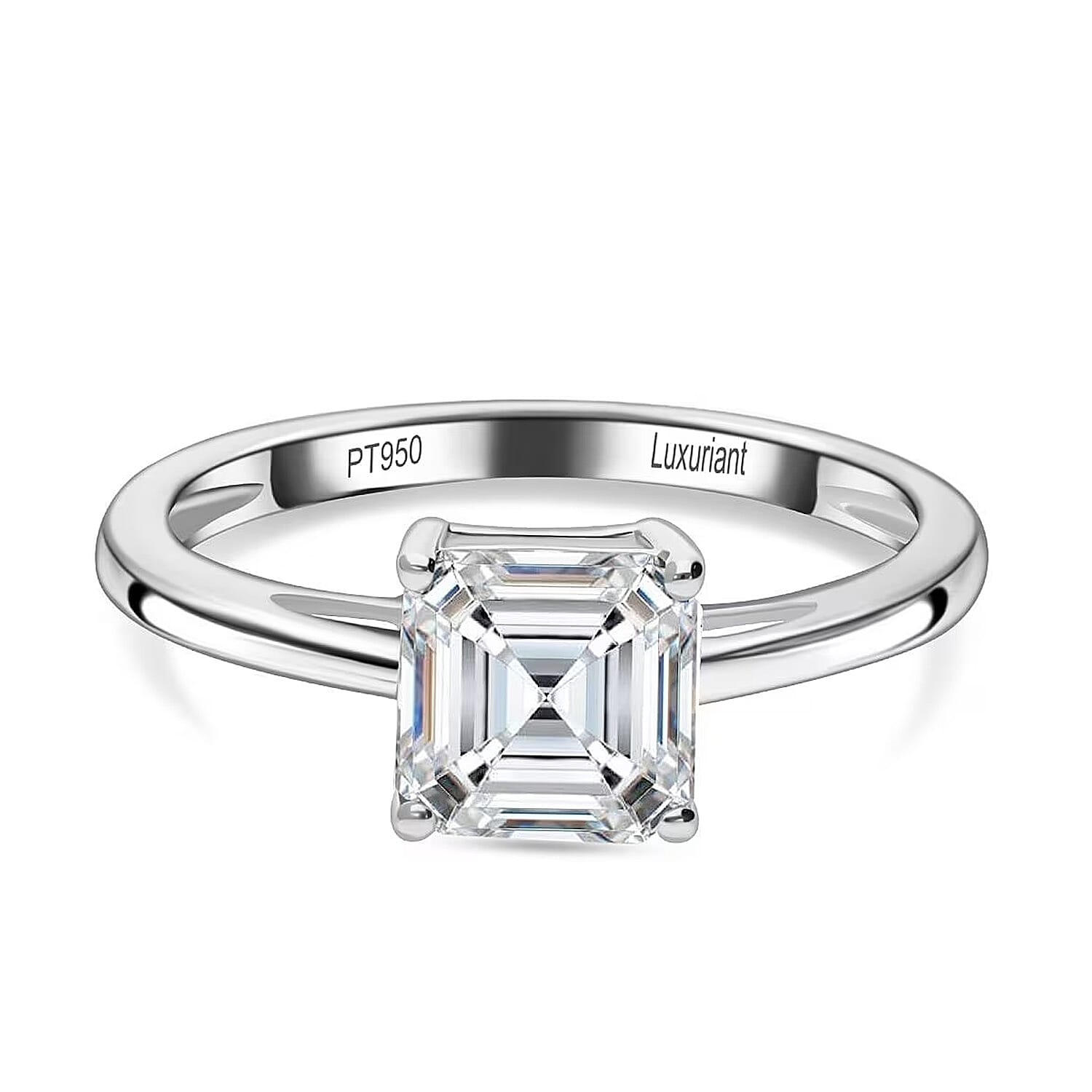 LUXURIANT 3 Carat Lab Grown Diamond Solitaire Ring in 950 Platinum