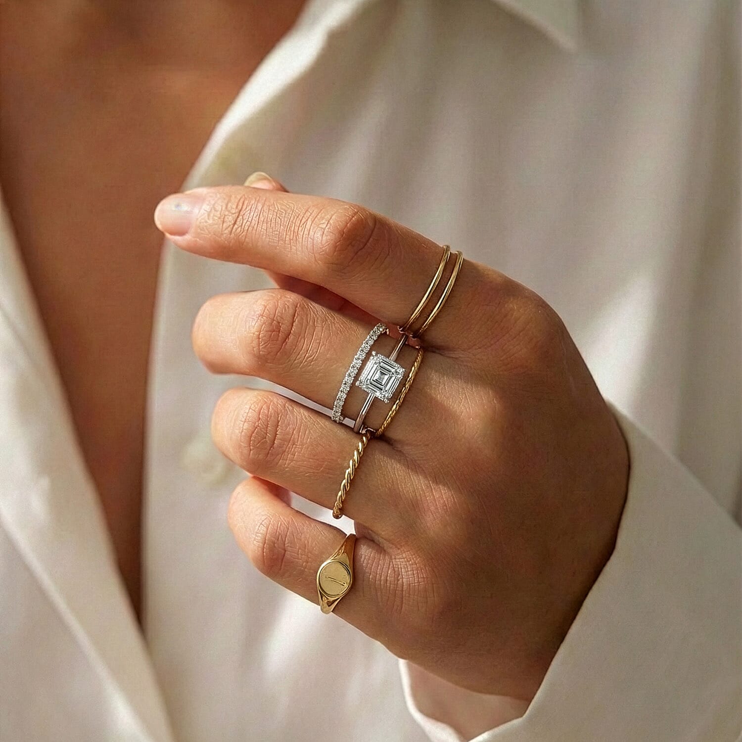 LUXURIANT 3 Carat Lab Grown Diamond Solitaire Ring in 950 Platinum