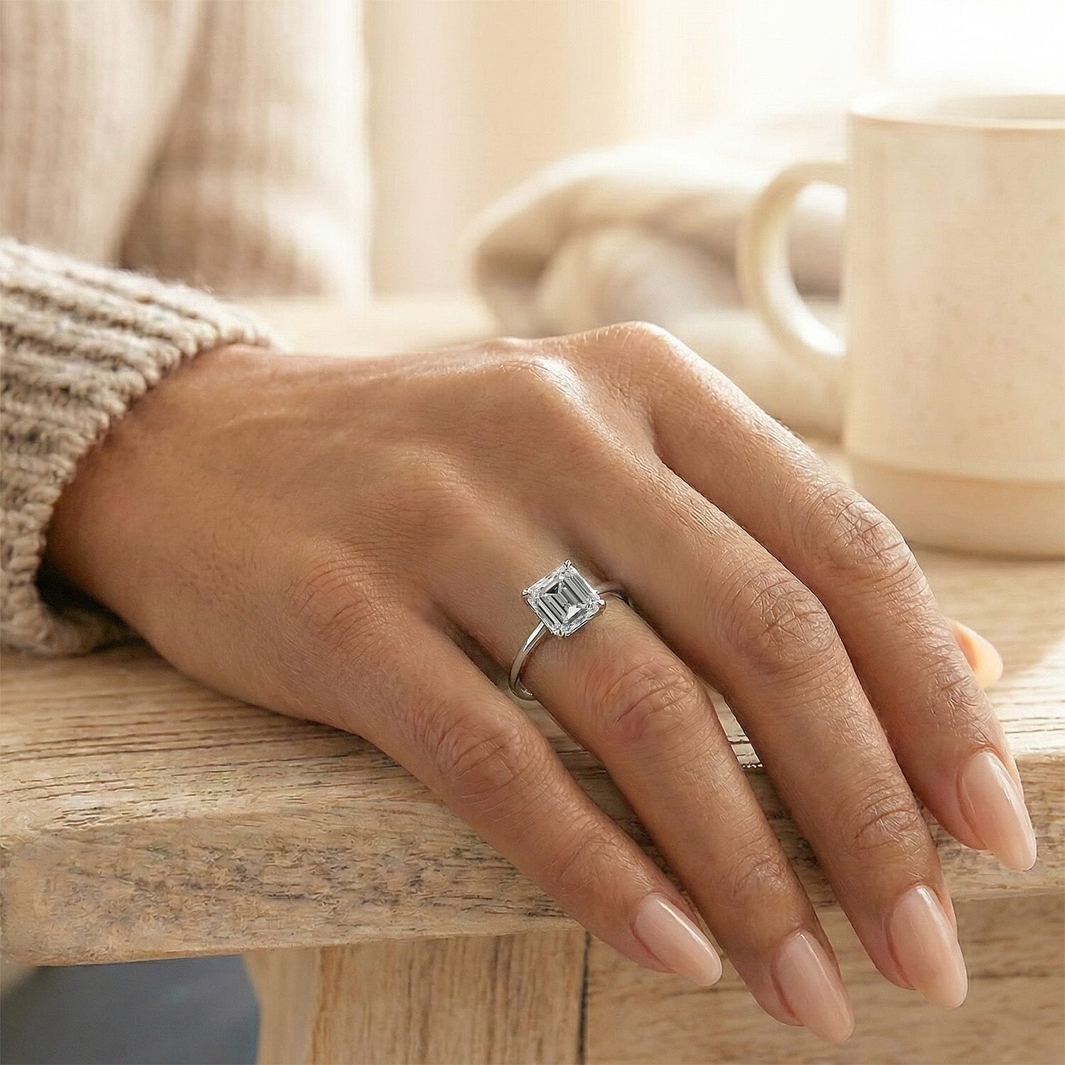 LUXURIANT 3 Carat Lab Grown Diamond Solitaire Ring in 950 Platinum