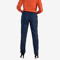 Classic Straight Leg Trousers (Size 8) - Navy