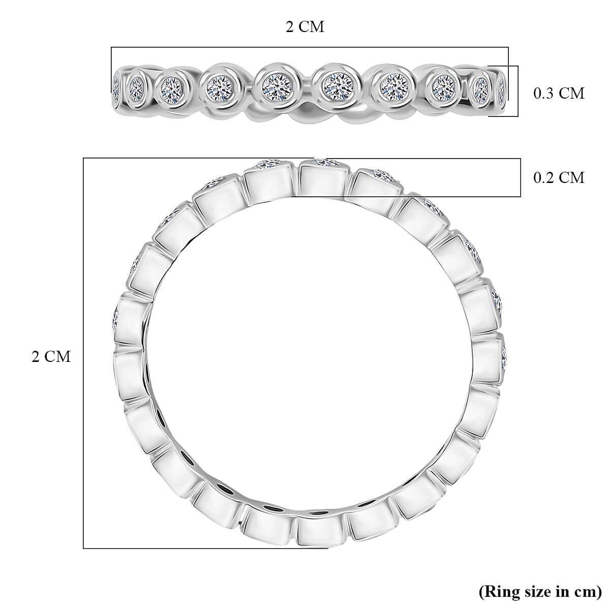 Luxuriant Lab Grown Diamond Full Eternity Band Ring