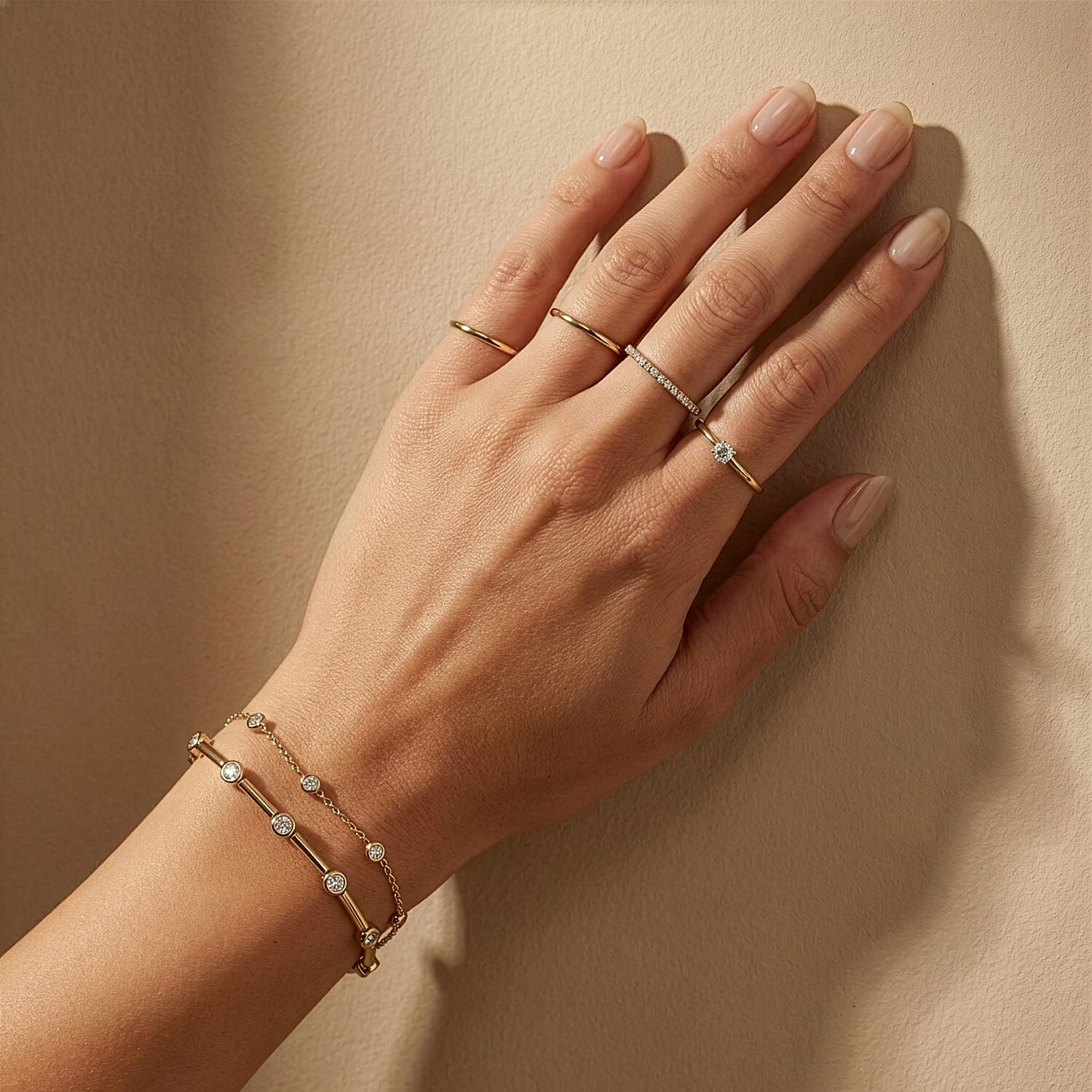 Luxuriant Lab Grown Diamond (SI-GH) Tennis Bracelet (Size 7.5) in 18K Yellow Gold Overlay Sterling Silver 1.00 Ct,