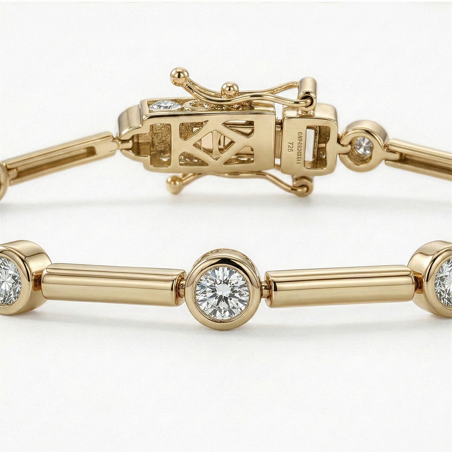 Luxuriant Lab Grown Diamond (SI-GH) Tennis Bracelet (Size 7.5) in 18K Yellow Gold Overlay Sterling Silver 1.00 Ct,