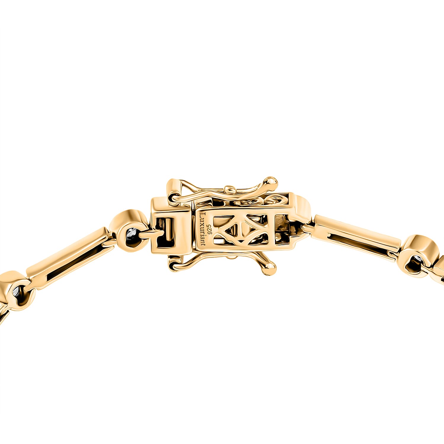 Black Friday Doorbuster Deal - Luxuriant Lab Grown Diamond (SI-GH) Tennis Bracelet (Size 7.5) in 18K Yellow Gold Overlay Sterling Silver 1.00 Ct, Silver Wt. 9.21 Gms.