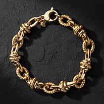 9K Yellow Gold Bracelet (Size 7.5) with Lobster Clasp 8.00 Gms.