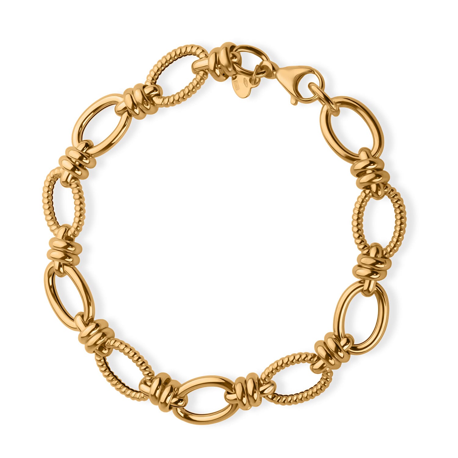Maestro Collection - 9K Yellow Gold Bracelet (Size 7.5) with Lobster Clasp, Gold Wt. 4.65 Gms.