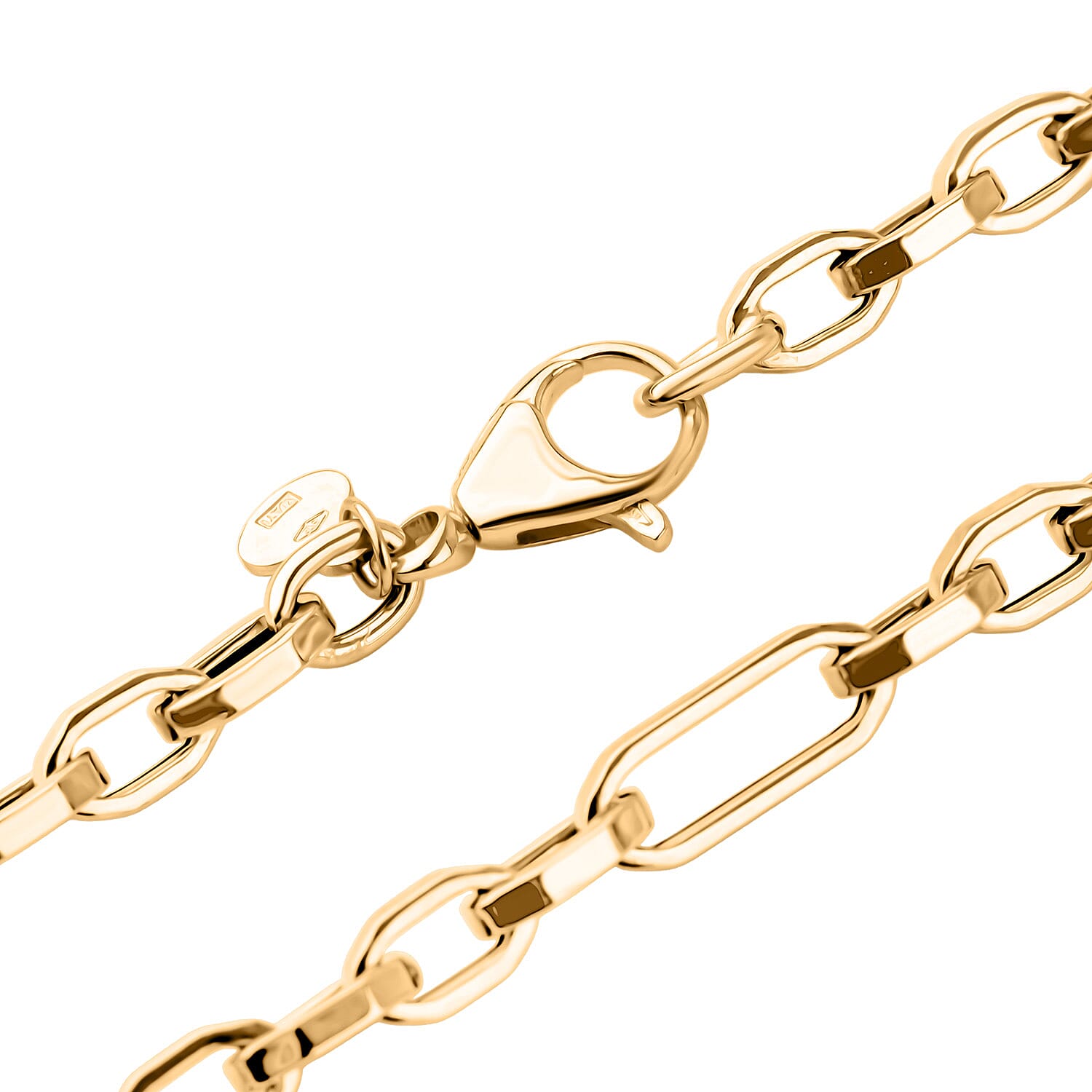 Maestro Collection - Italian Made- 9K Yellow Gold Cable Figaro Necklace (Size 20) with Lobster Clasp, Gold Wt. 5.65 Gms.
