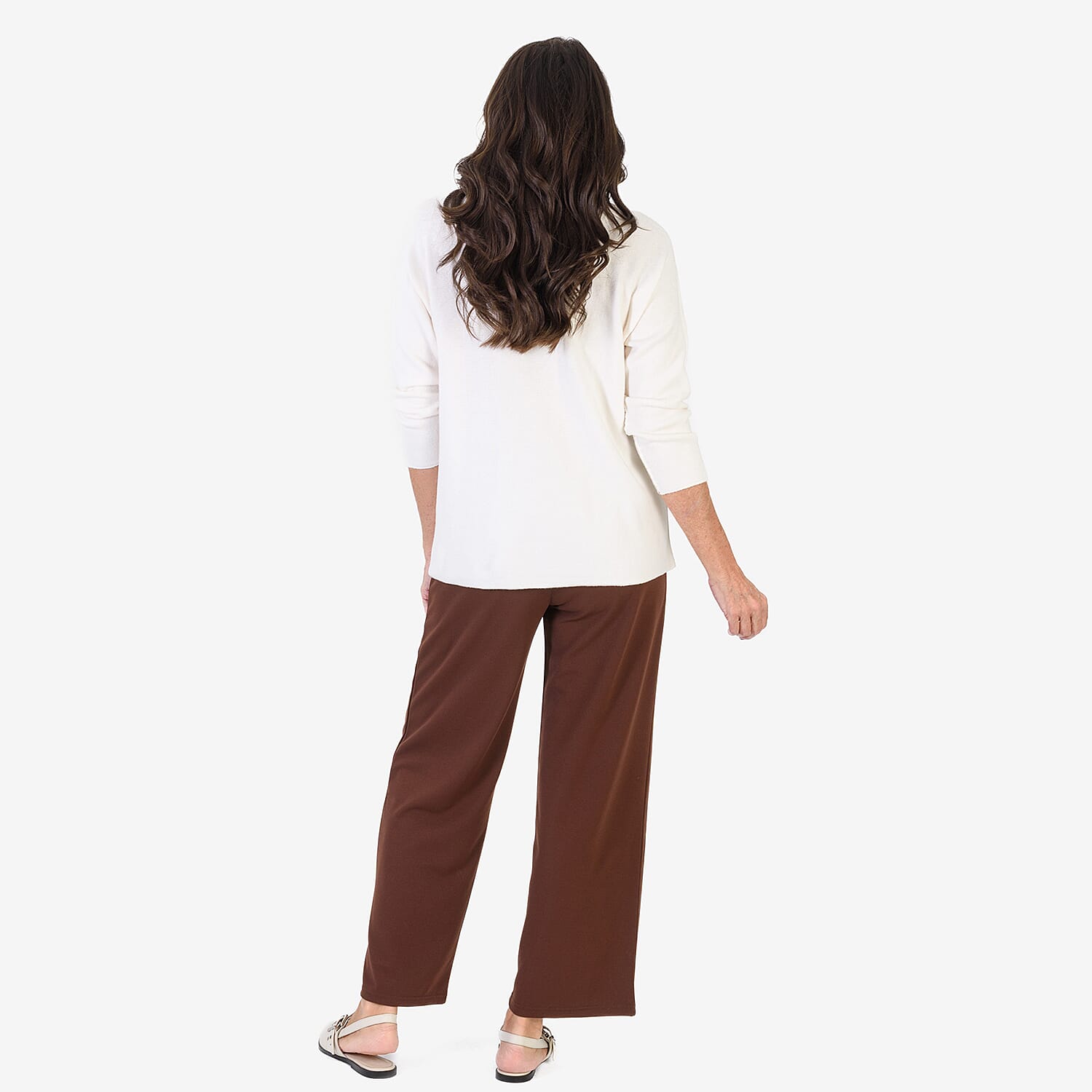 Sugar Crisp Foil Printed Embellished Jumper (One Size) - Ivory