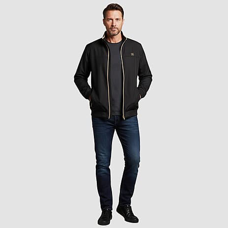 JJ Wills Full Zip Fleece Jacket With Contrast Tipping (Size XXL) - Black