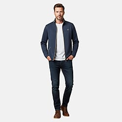 JJ Wills Full Zip Fleece Jacket With Contrast Tipping 