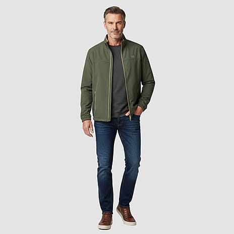JJ Wills Full Zip Fleece Jacket With Contrast Tipping (Size M) - Olive