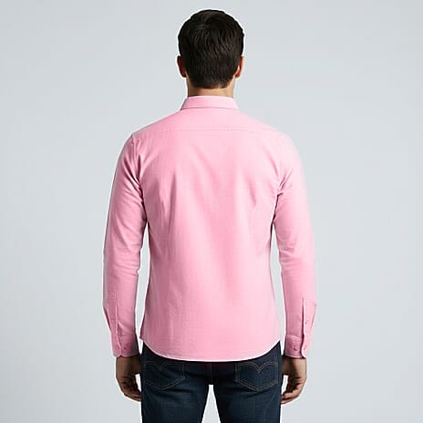 JJ Willis Mens Long Sleeve Shirt (Size XL) - Pink