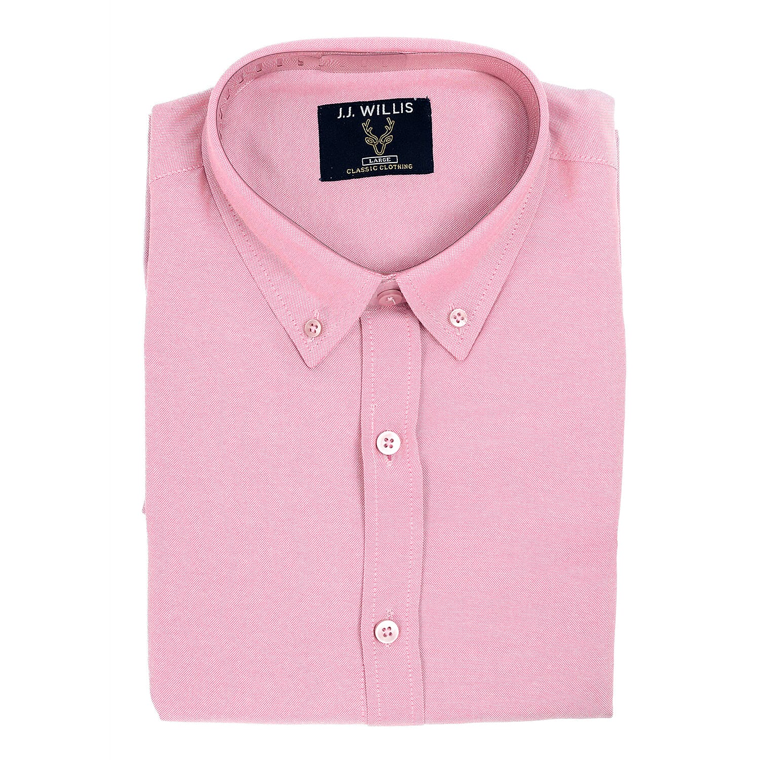 JJ Willis Mens Long Sleeve Shirt (Size XXL) - Pink