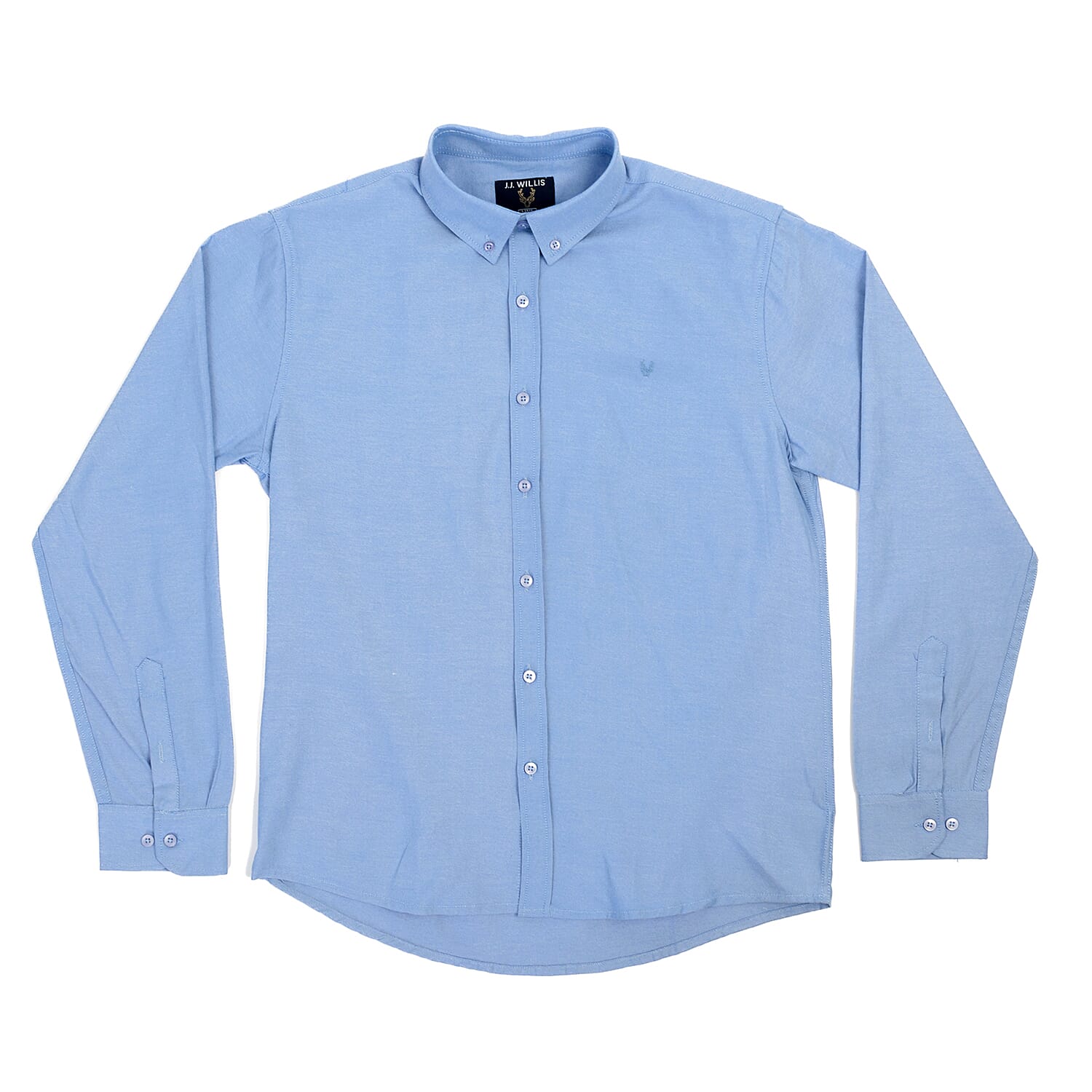 JJ Willis Mens Long Sleeve Shirt (Size L) - Blue