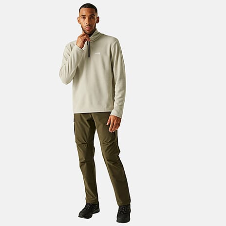 Regatta Mens Lightweight Half Zip Fleece (Size XXXL) - Beige