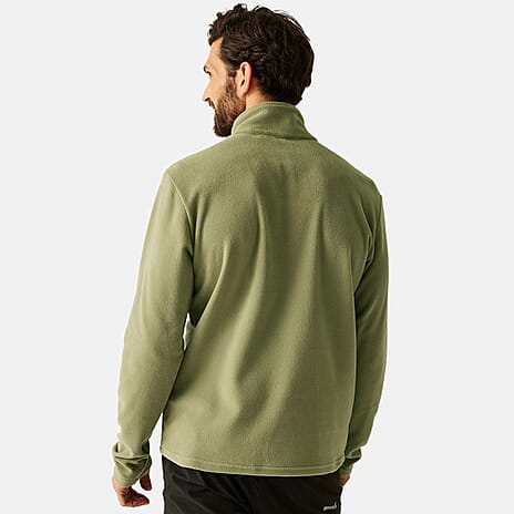 Regatta Mens Lightweight Half Zip Fleece (Size M) - Olive Green
