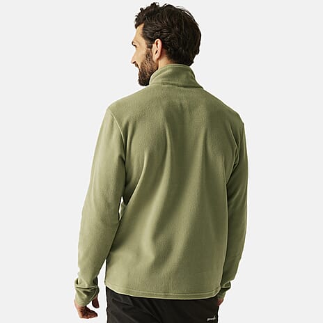 Regatta Mens Lightweight Half-Zip Fleece (Size XXXL) - Olive Green