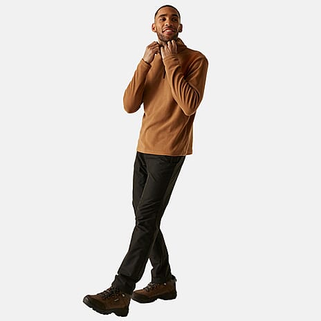 Regatta Mens Lightweight Half Zip Fleece (Size 4XL) - Brown