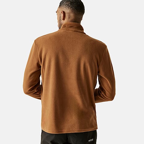 Regatta Mens Lightweight Half Zip Fleece (Size 4XL) - Brown
