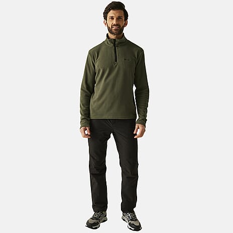 Regatta Mens Lightweight Half-Zip Fleece (Size M) - Green